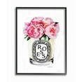 thumbnail image 1 of Stupell Industries Fashion Designer Rose Flower Glass Pink Watercolor Framed Wall Art by Amanda Greenwood, 1 of 1