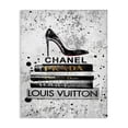 thumbnail image 1 of Stupell Industries Contemporary Fashion Designer Shoes Bookstack Black Textured Watercolor Canvas Art, 30 x 40, by Amanda Greenwood, 1 of 7