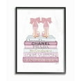 thumbnail image 1 of Stupell Industries Fashion Designer Shoes Bookstack Pink White Watercolor Framed Wall Art by Amanda Greenwood, 1 of 8