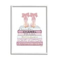 thumbnail image 1 of Stupell Industries Fashion Designer Shoes Bookstack Pink White Watercolor White Framed Art Print Wall Art, 16x20, by Amanda Greenwood, 1 of 7