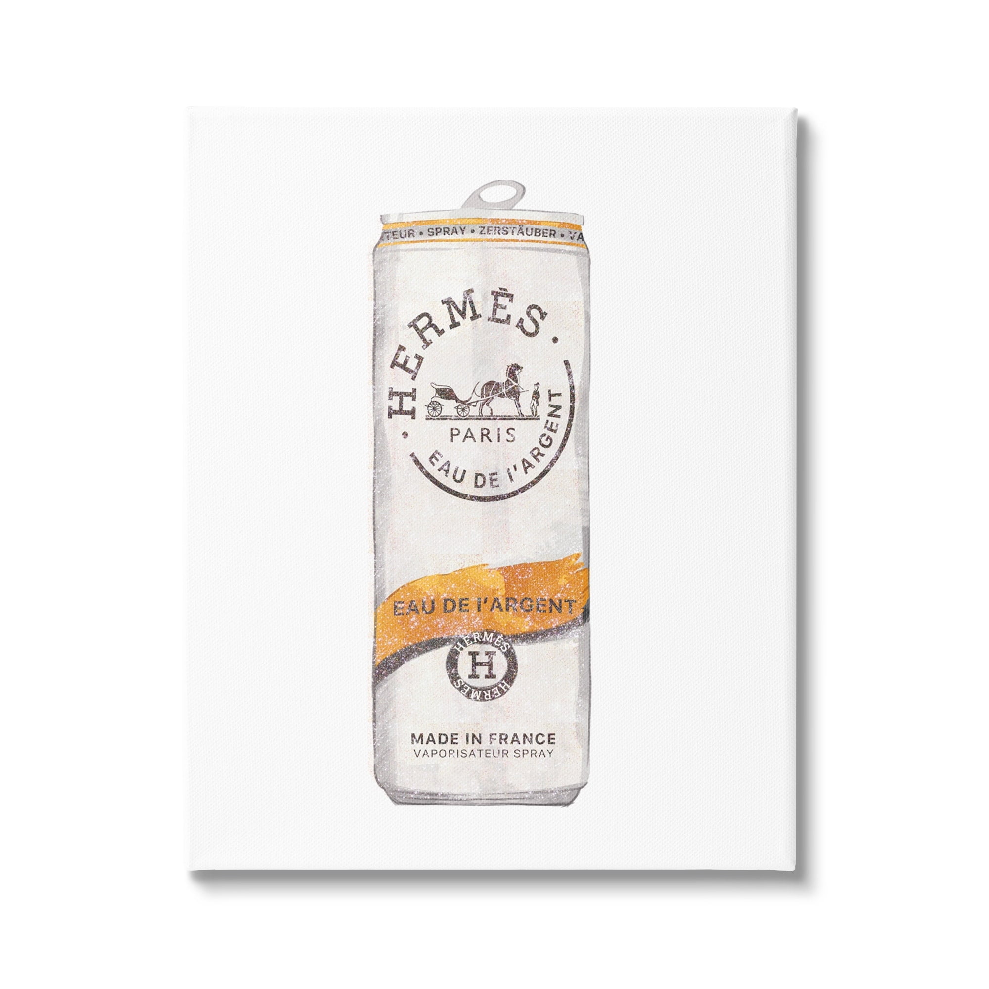 Stupell Industries Fashion Designer Style Glam Beverage Can Illustration Canvas Wall Art, 16 x 20, Design by Ziwei Li