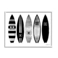 thumbnail image 1 of Stupell Industries Fashion Designer Surf Boards Black Silver Watercolor Graphic Art Framed Art Print Wall Art, 20x16, By Amanda Greenwood, 1 of 8
