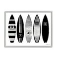 thumbnail image 1 of Stupell Industries Fashion Designer Surf Boards Black Silver Watercolor Graphic Art Framed Art Print Wall Art, 30x24, By Amanda Greenwood, 1 of 8