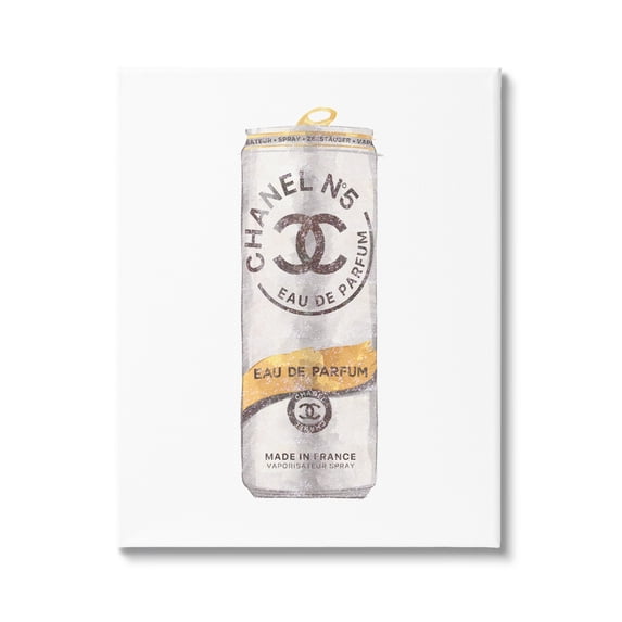 Stupell Industries Fashion Emblem Glam Perfume Beverage Can Style Canvas Wall Art, 30 x 40, Design by Ziwei Li