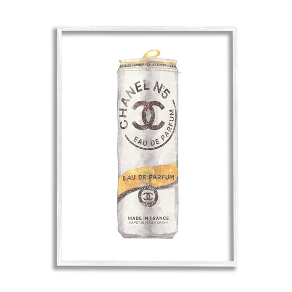 Stupell Industries Fashion Emblem Glam Perfume Beverage Can Style Framed Wall Art, 16 x 20, Design by Ziwei Li