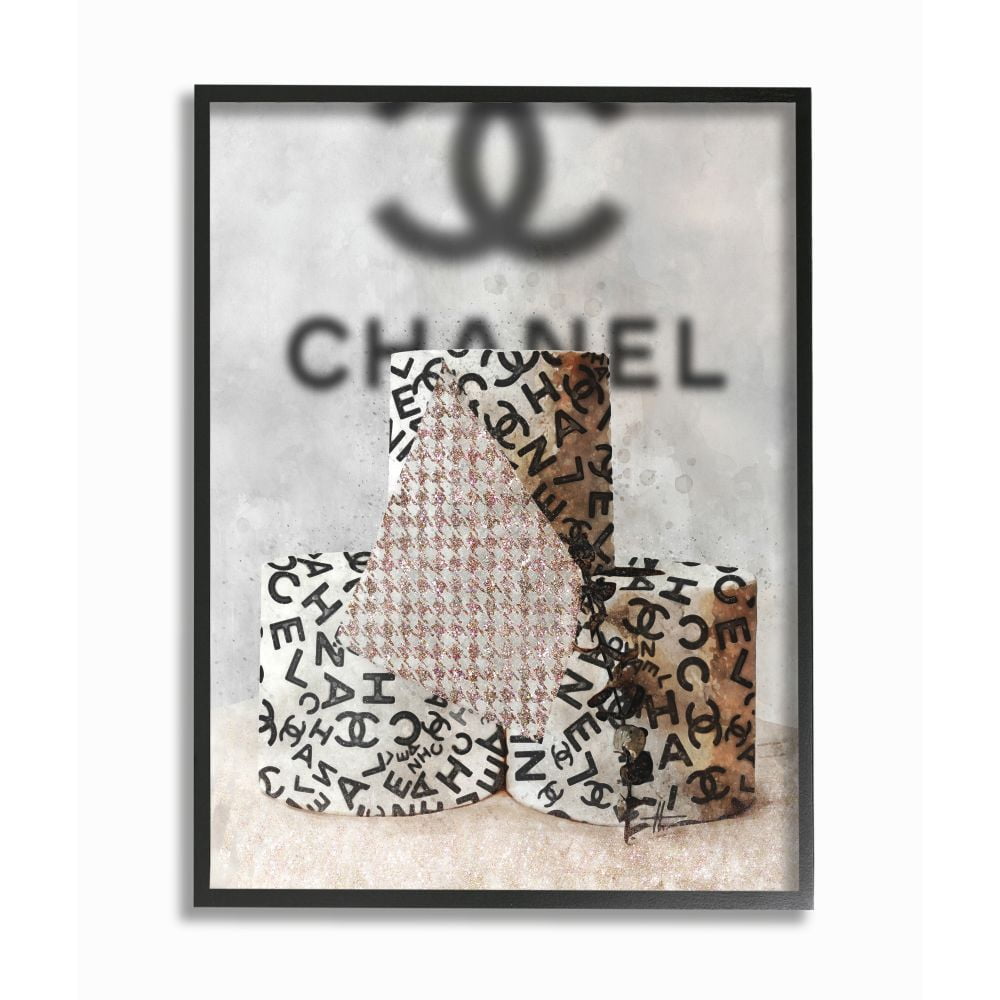 Stupell Industries Fashion Forward Toilet Paper Designer Detail Designed by Ziwei Li