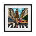 thumbnail image 1 of Stupell Industries Contemporary Fashion Girl in Big City Black Framed Print Under Glass, 13 x 13, by Tara Boone, 1 of 8