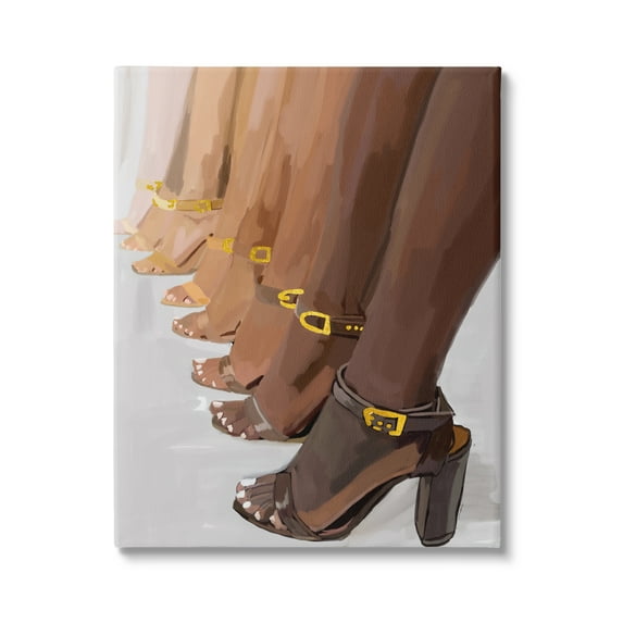 Stupell Industries Fashion Girls Heels Beauty & Fashion Painting Gallery Wrapped Canvas Art Print Wall Art, 36 x 48