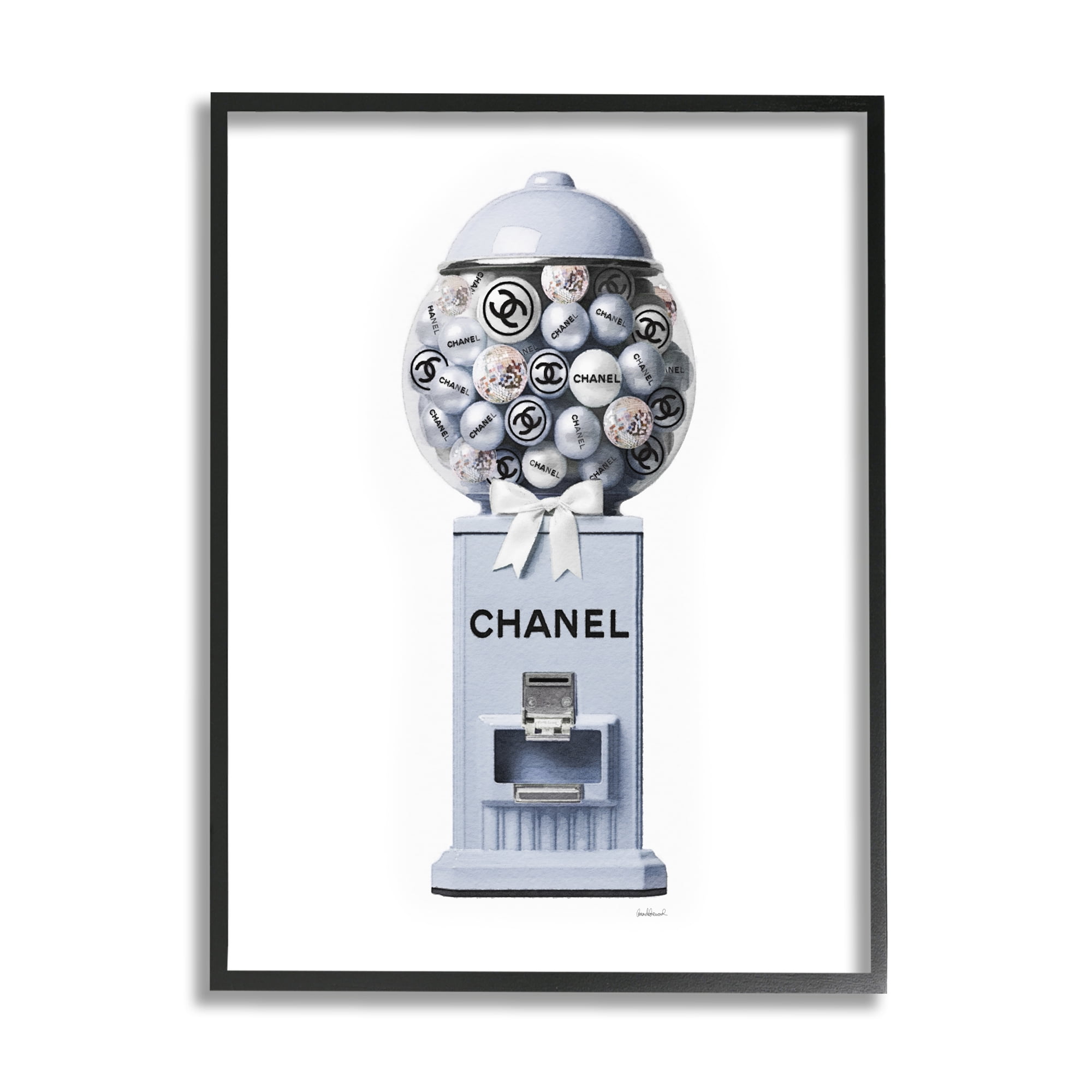 Stupell Industries Fashion Glam Candy Beauty & Fashion Painting Black Framed Art Print Wall Art, 11 x 14