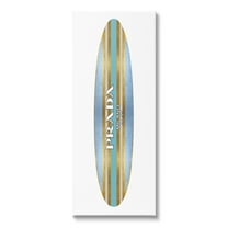 Stupell Industries Fashion Glam Surfboard Nature Painting Gallery Wrapped Canvas Art Print Wall Art, 10 x 24