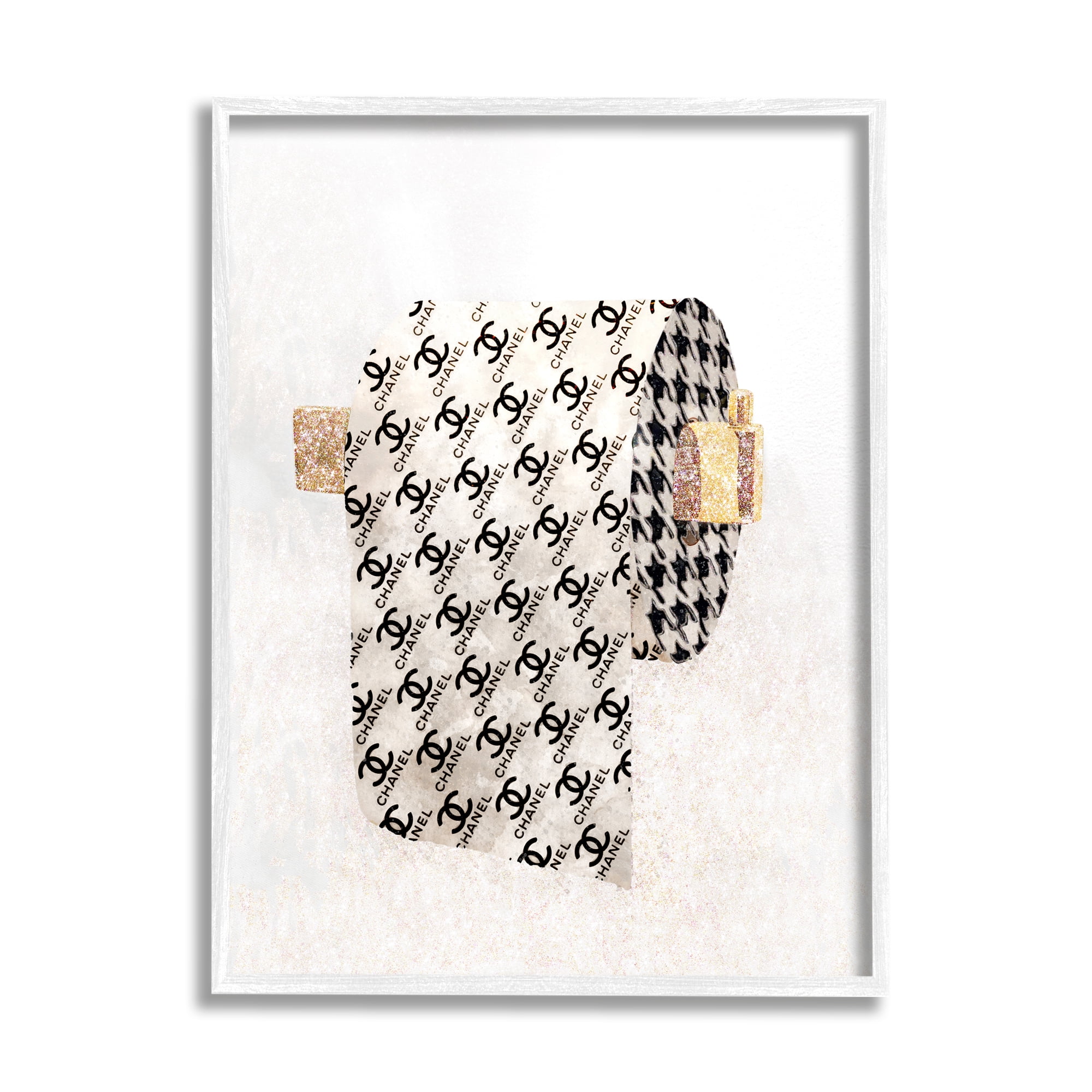 Stupell Industries Fashion Glam Toilet Paper Designer Detailing, 16 x 20,Design by Ziwei Li