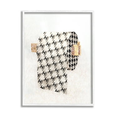 Stupell Industries Fashion Glam Toilet Paper Designer Detailing, 16 x 20,Design by Ziwei Li