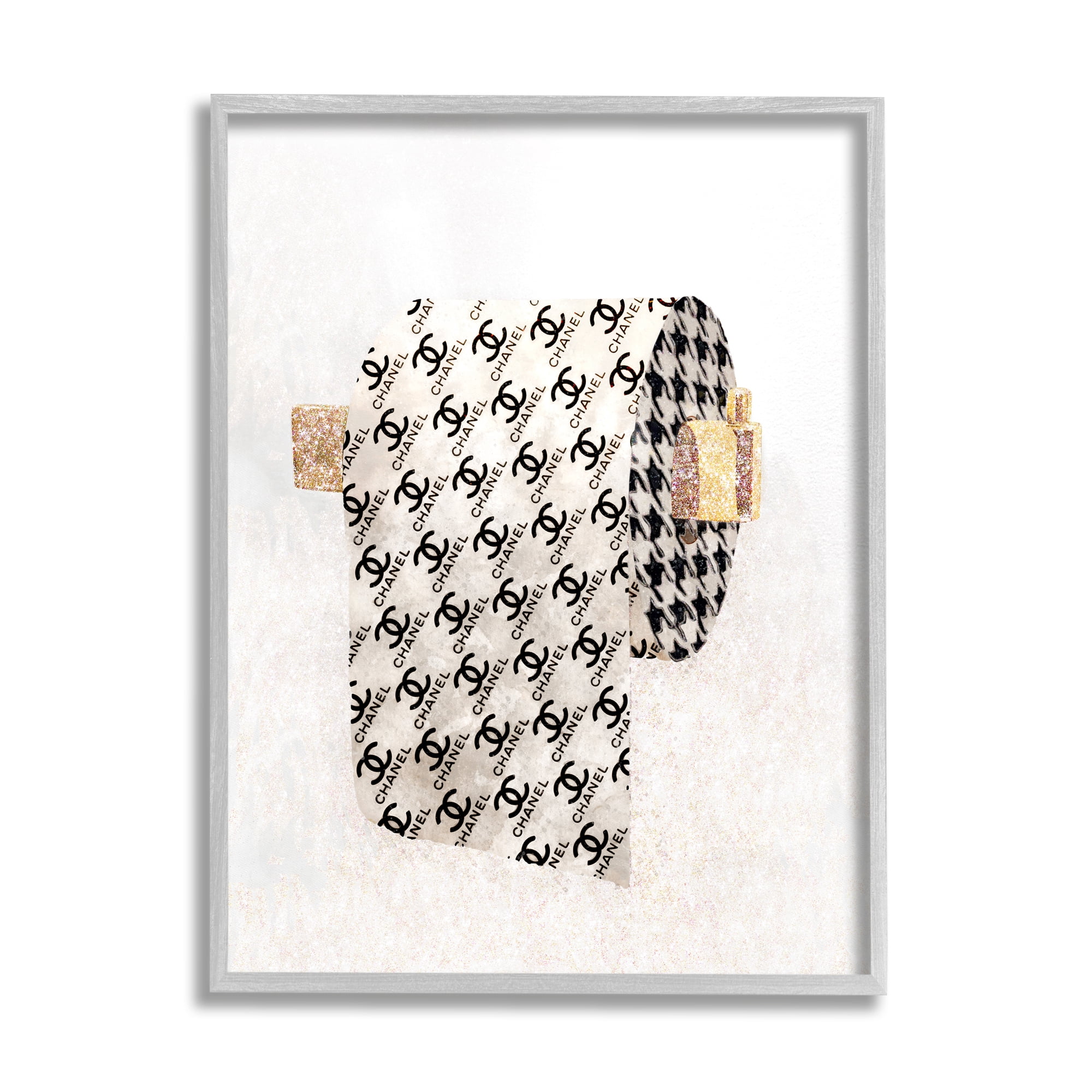 Stupell Industries Fashion Glam Toilet Paper Designer Detailing, 24 x 30,Design by Ziwei Li