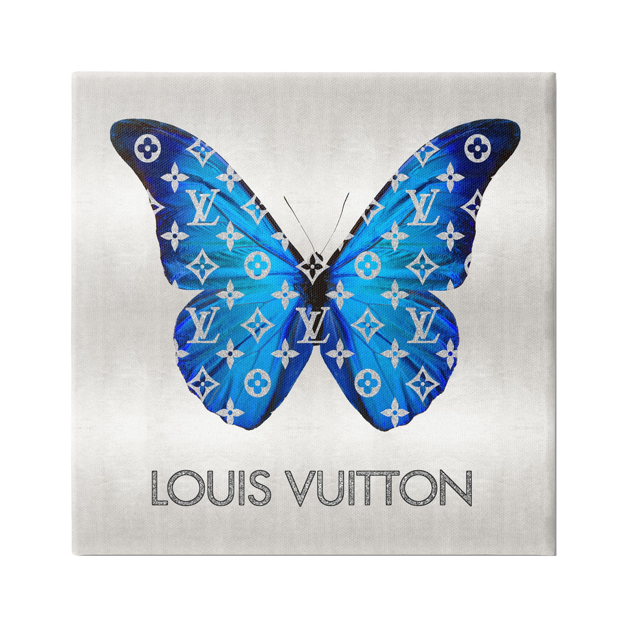 Stupell Industries Fashion Logo Butterfly Animals & Insects Painting Gallery Wrapped Canvas Print Wall Art, 24 x 24