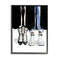 thumbnail image 1 of Stupell Industries Fashion Man & Woman Shoes Heels Beauty & Fashion Painting Black Framed Art Print Wall Art, 1 of 5