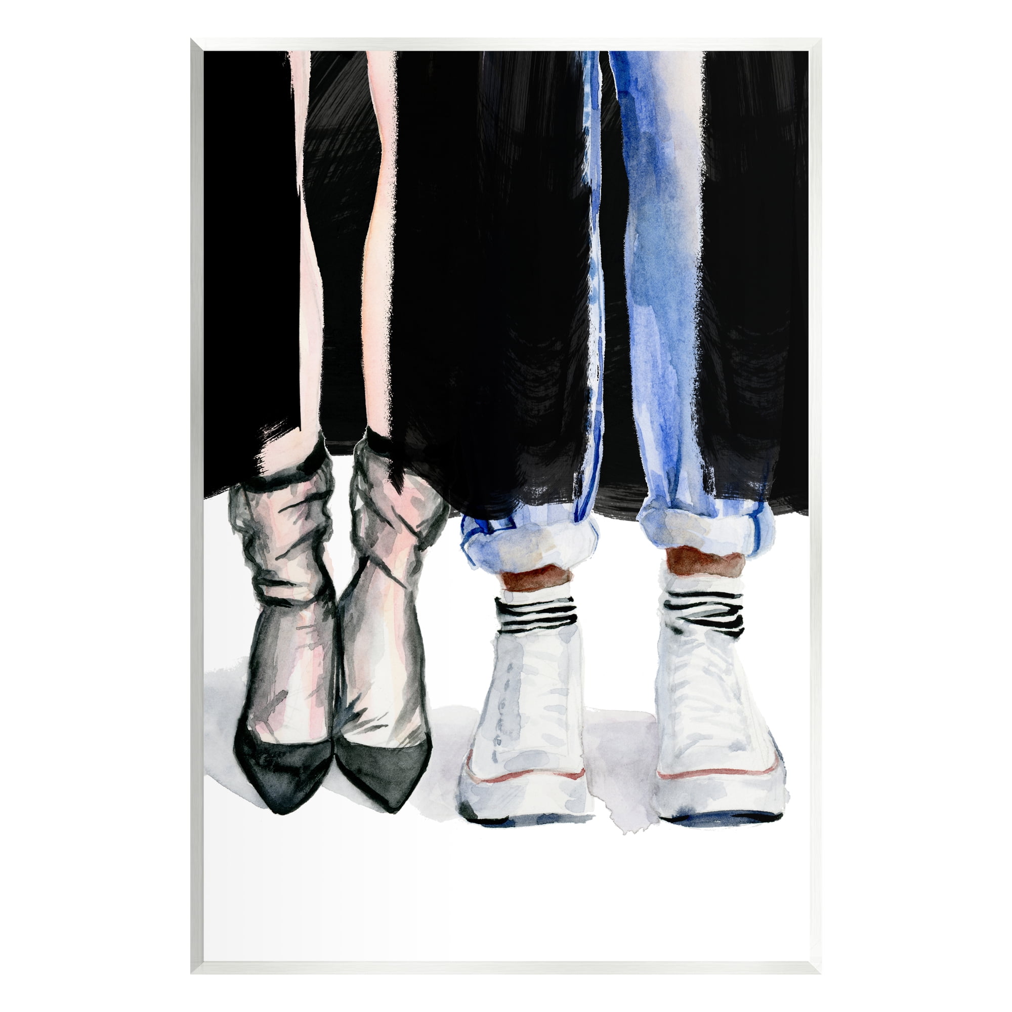 Stupell Industries Fashion Man & Woman Shoes Heels Beauty & Fashion Painting Unframed Art Print Wall Art
