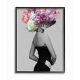 thumbnail image 1 of Stupell Industries Fashion Model Portrait Flower Gray Collage Design Framed Wall Art by Ziwei Li, 1 of 1
