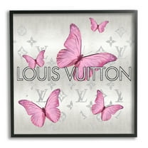 Stupell Industries Fashion Pattern Butterflies Animals & Insects Painting Black Framed Art Print Wall Art, 12 x 12