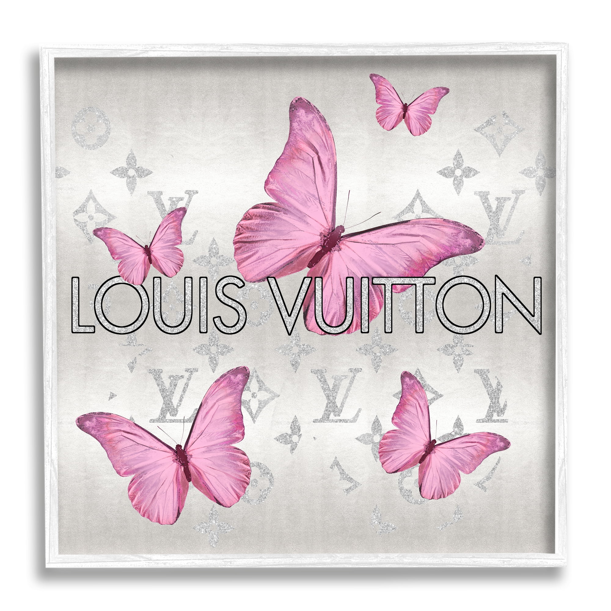 Stupell Industries Fashion Pattern Butterflies Animals & Insects Painting White Framed Art Print Wall Art, 12 x 12