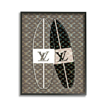 Stupell Industries Fashion Patterned Surf Beauty & Fashion Painting Black Framed Art Print Wall Art, 11 x 14