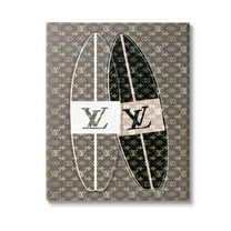 Stupell Industries Fashion Patterned Surf Beauty & Fashion Painting Gallery Wrapped Canvas Art Print Wall Art, 16 x 20