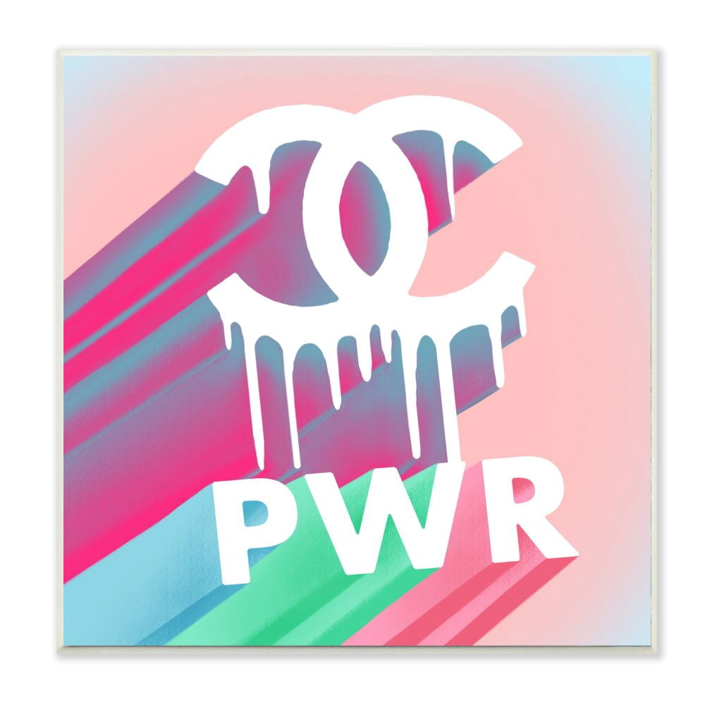 Stupell Industries Fashion Power Phrase Pastel Glam Pop Quote Designed by Ziwei Li