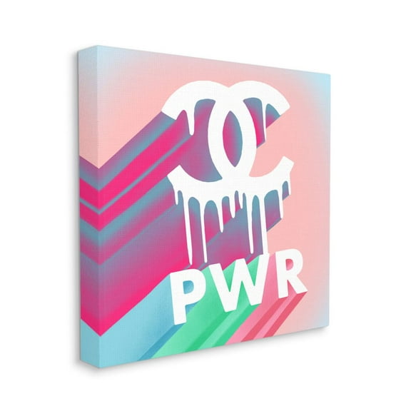 Stupell Industries Fashion Power Phrase Pastel Glam Pop Quote Designed by Ziwei Li