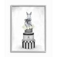thumbnail image 1 of Stupell Industries Fashion Rabbit Box Stack Neutral Gray Painting Framed Wall Art by Ziwei Li, 1 of 1