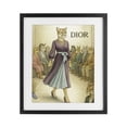 thumbnail image 1 of Stupell Industries Victorian Fashion Runway Cougar Black Framed Print Under Glass, 13 x 16, by Grotto Studios, 1 of 8