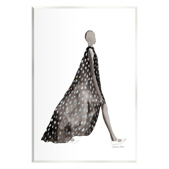 Stupell Industries Fashion Silhouette Girl Beauty & Fashion Painting Unframed Art Print Wall Art, 10 x 15
