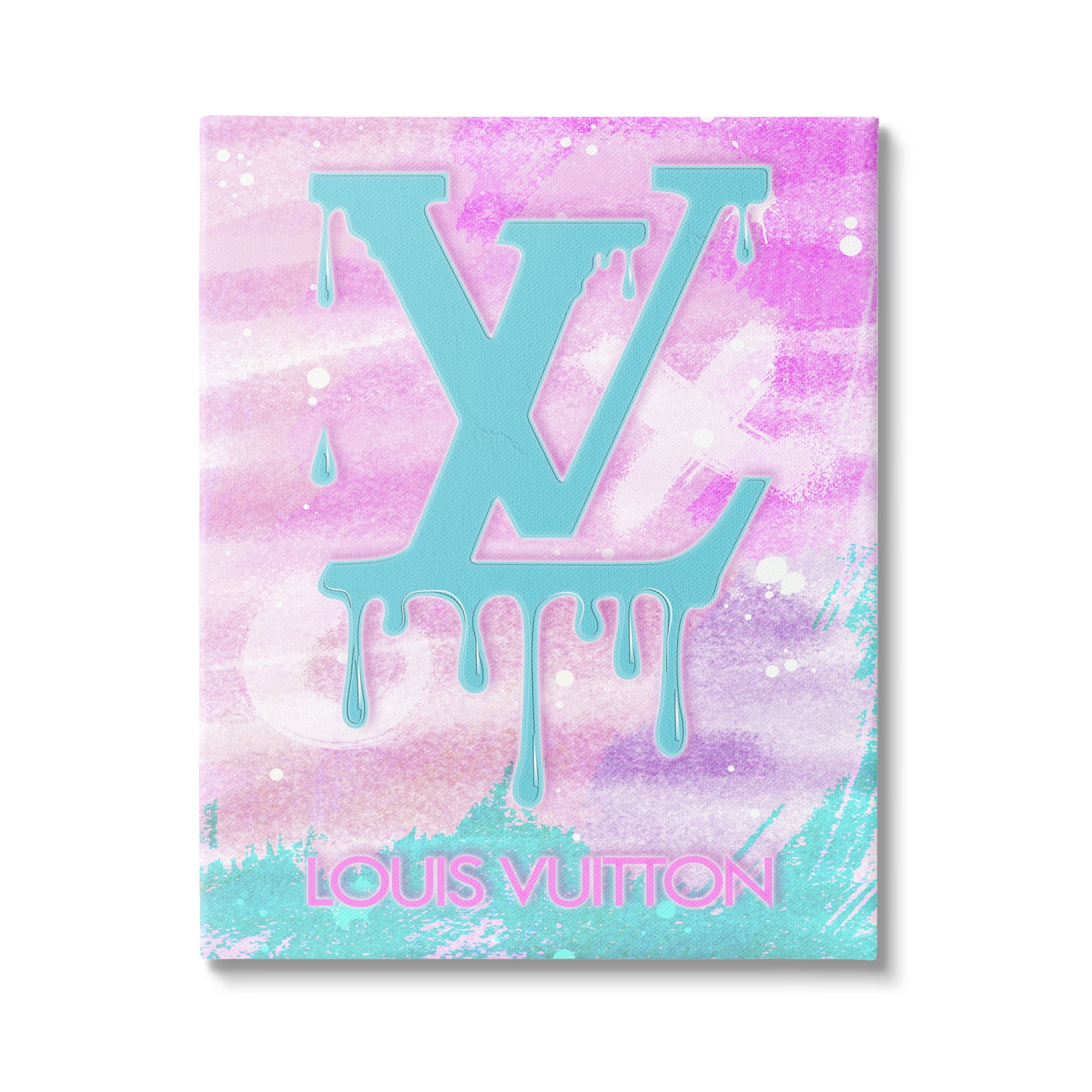 Stupell Industries Fashion Symbol Dripping Typography Painting Gallery Wrapped Canvas Print Wall Art, 24 x 30