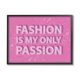 thumbnail image 1 of Stupell Industries Fashion is Passion Phrase Beauty & Fashion Painting Black Framed Art Print Wall Art, 20 x 16, 1 of 9