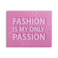 thumbnail image 1 of Stupell Industries Fashion is Passion Phrase Beauty & Fashion Painting Gallery Wrapped Canvas Art Print Wall Art, 40 x 30, 1 of 8