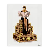 Stupell Industries Fashionable Travel Cases Canvas Wall Art design by Ziwei Li, 20 x 16