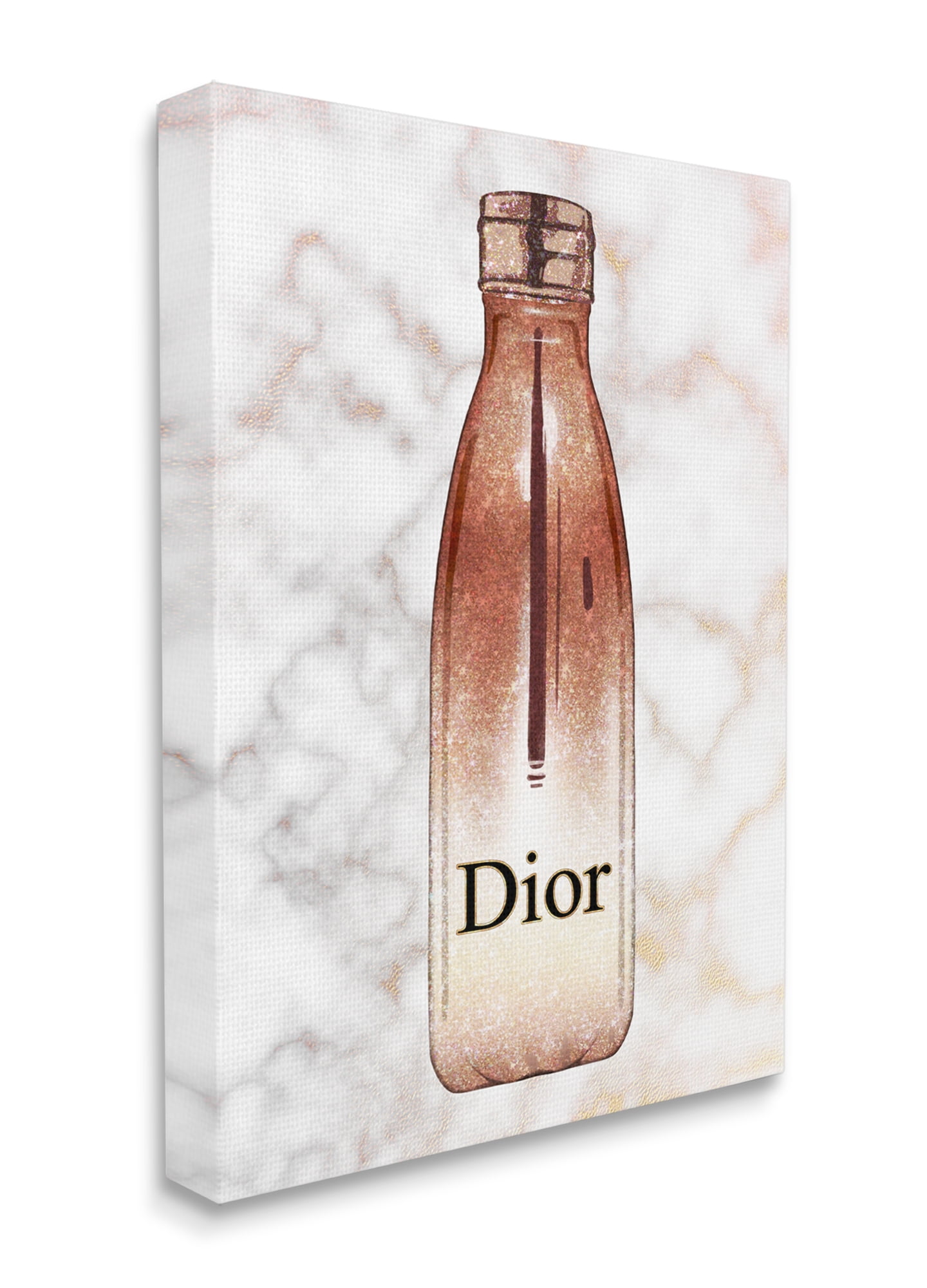 Stupell Industries Fashionista Sports Glam Bottle over Marble Canvas Wall Art, 24 x 30, Design by Ziwei Li