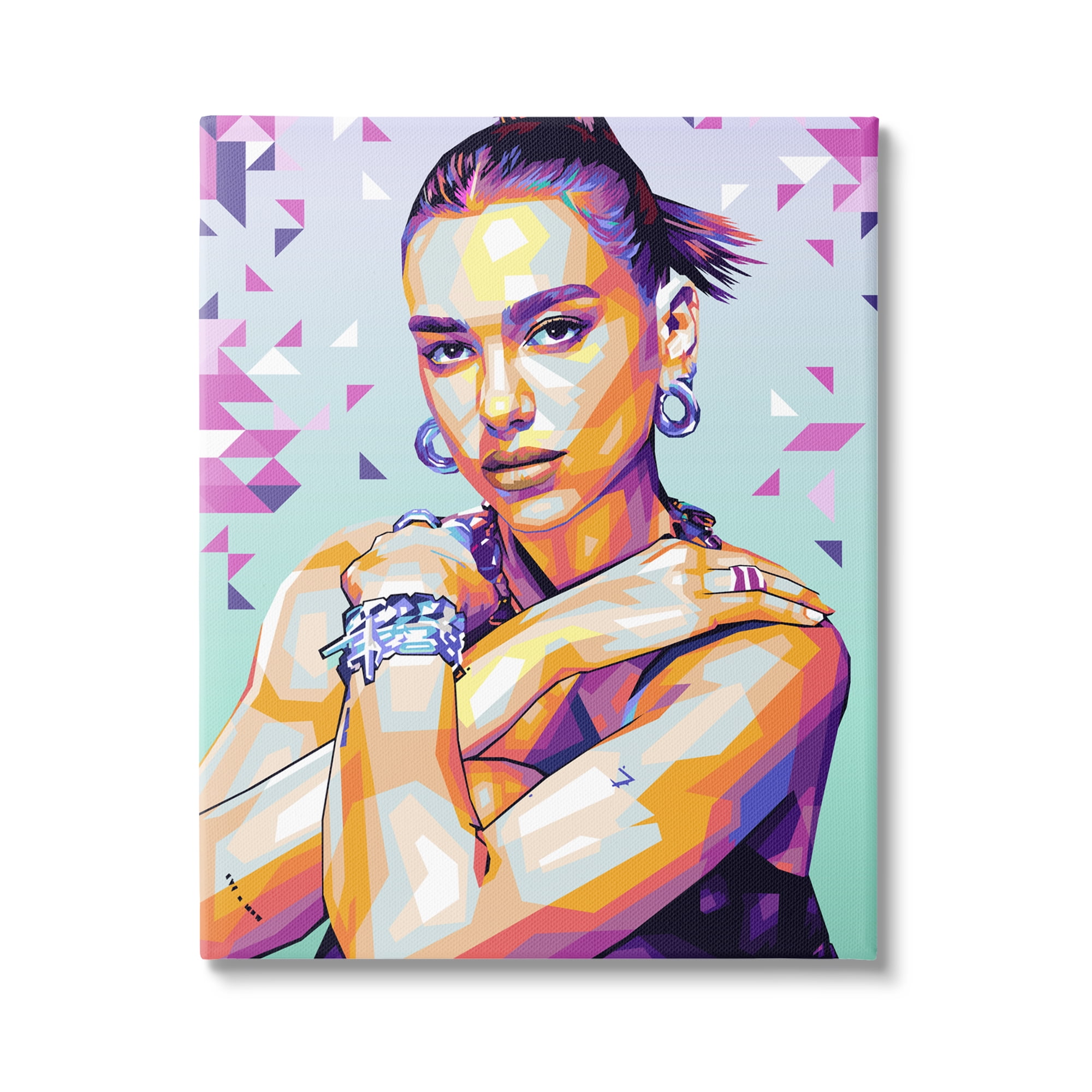 Stupell Industries Fashionista with Accessories Abstract Painting Gallery Wrapped Canvas Art Print Wall Art, 16 x 20