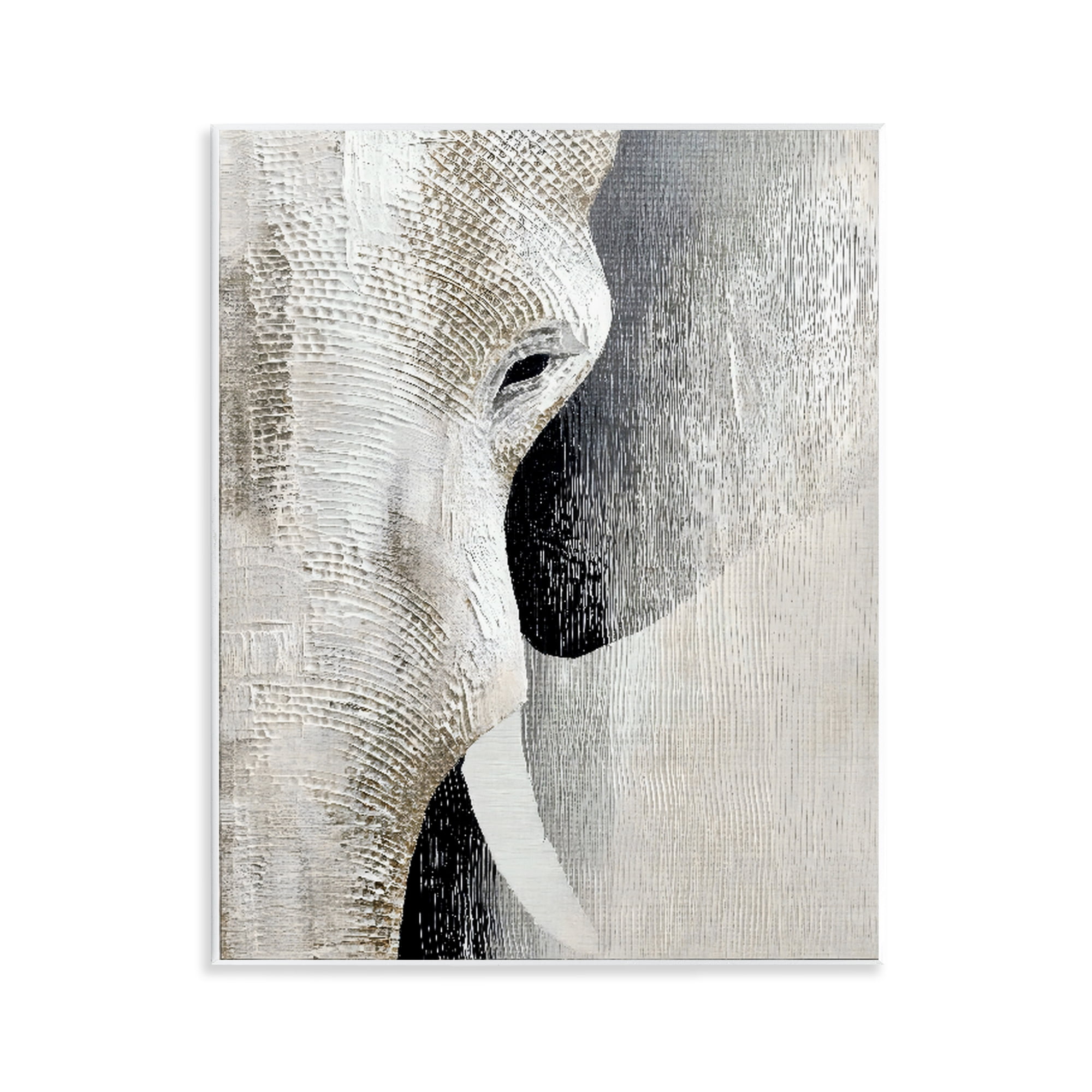 Stupell Industries Faux Textured Elephant Wall Plaque Art, design by LSR Design Studio