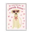 thumbnail image 1 of Stupell Industries Favorite Human Dog Pink Hearts Wearing Sunglasses , 24 x 30, Design by Heather Strianese, 1 of 6