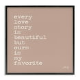 thumbnail image 1 of Stupell Industries Favorite Love Story Text & Numbers Painting Black Framed Art Print Wall Art, 12 x 12, 1 of 3