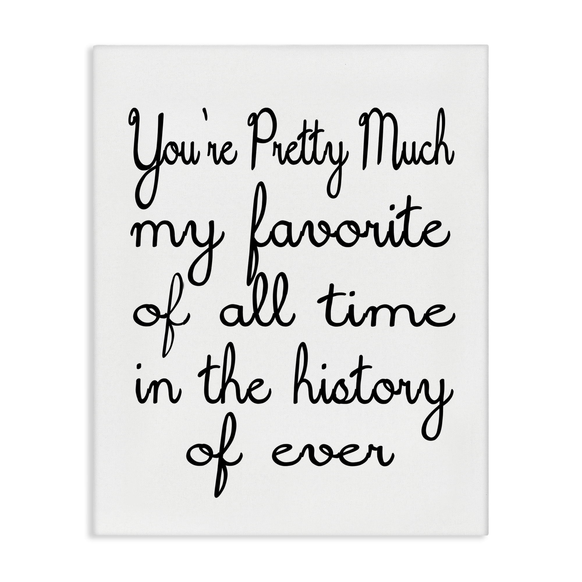 Stupell Industries Favorite Of All Time Text & Numbers Painting Wrapped Canvas Art Print Wall Art, 24 x 30