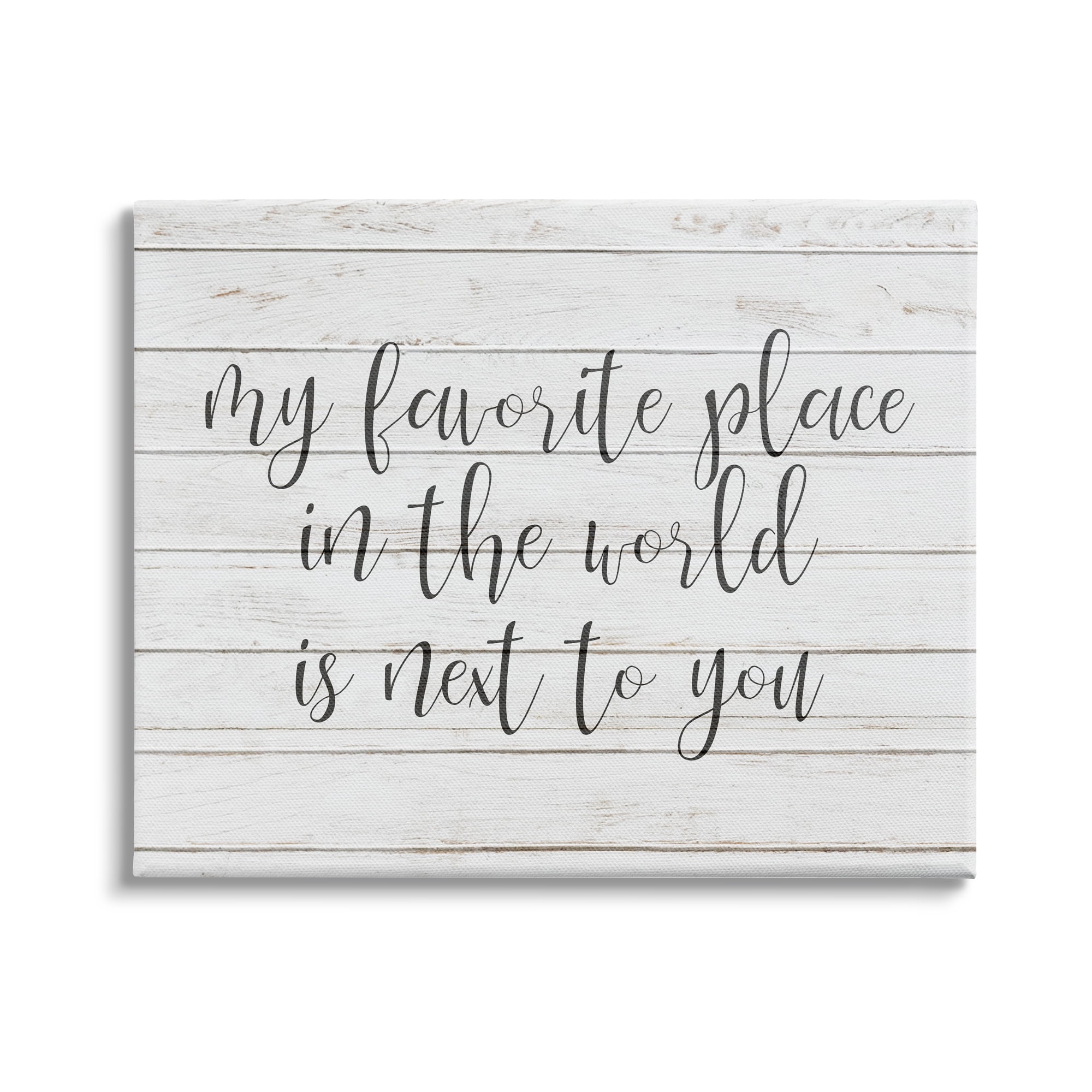 Stupell Industries Favorite Place is Next To You Romantic Phrase, 48 x 36,Design by Kim Allen