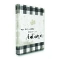 thumbnail image 1 of Stupell Industries Favorite Season Is Autumn Plaid Fall Word DesignCanvas Wall Art By Artist Daphne Polselli, 1 of 3