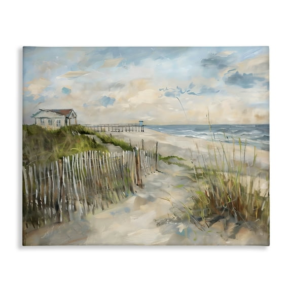 Stupell Industries Favorite Spot Beach View Canvas Wall Art design by LSR Creative Studio, 16 x 20