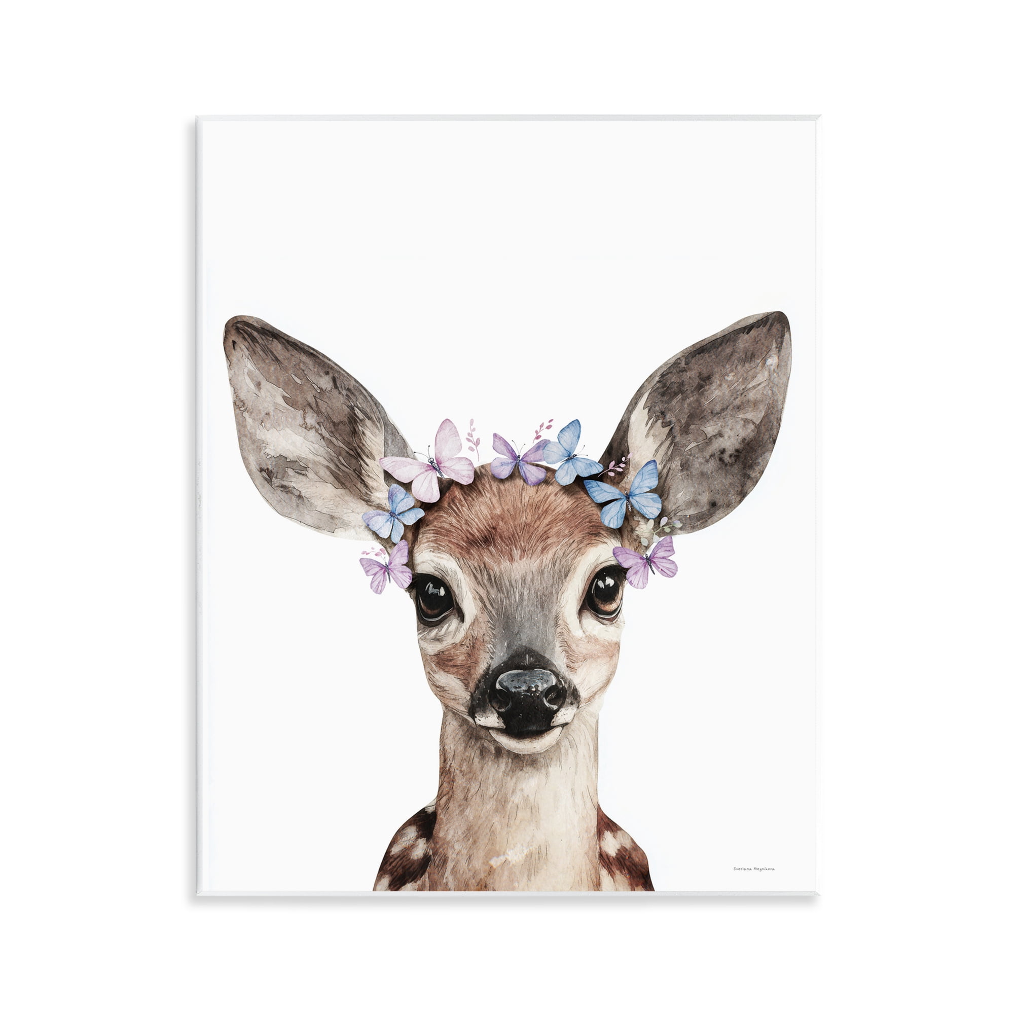 Stupell Industries Fawn & Butterfly Wings Wall Plaque Art, design by Svetlana Aleynikova