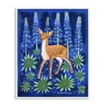 thumbnail image 1 of Stupell Industries Fawn & Lupine Flowers Animals Painting White Framed Art Print Wall Art, 11 x 14, 1 of 2