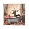 thumbnail image 1 of Stupell Industries Fawn in Rose Filled Tub Animals & Insects Painting Unframed Art Print Wall Art, 12 x 12, 1 of 7