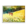 thumbnail image 1 of Stupell Industries Fawns in Meadow Watercolor Animals & Insects Painting White Framed Art Print Wall Art, 20 x 16, 1 of 9
