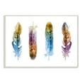 thumbnail image 1 of Stupell Industries Feathers In Watercolor Design Wall Plaque by Third and Wall, 1 of 6