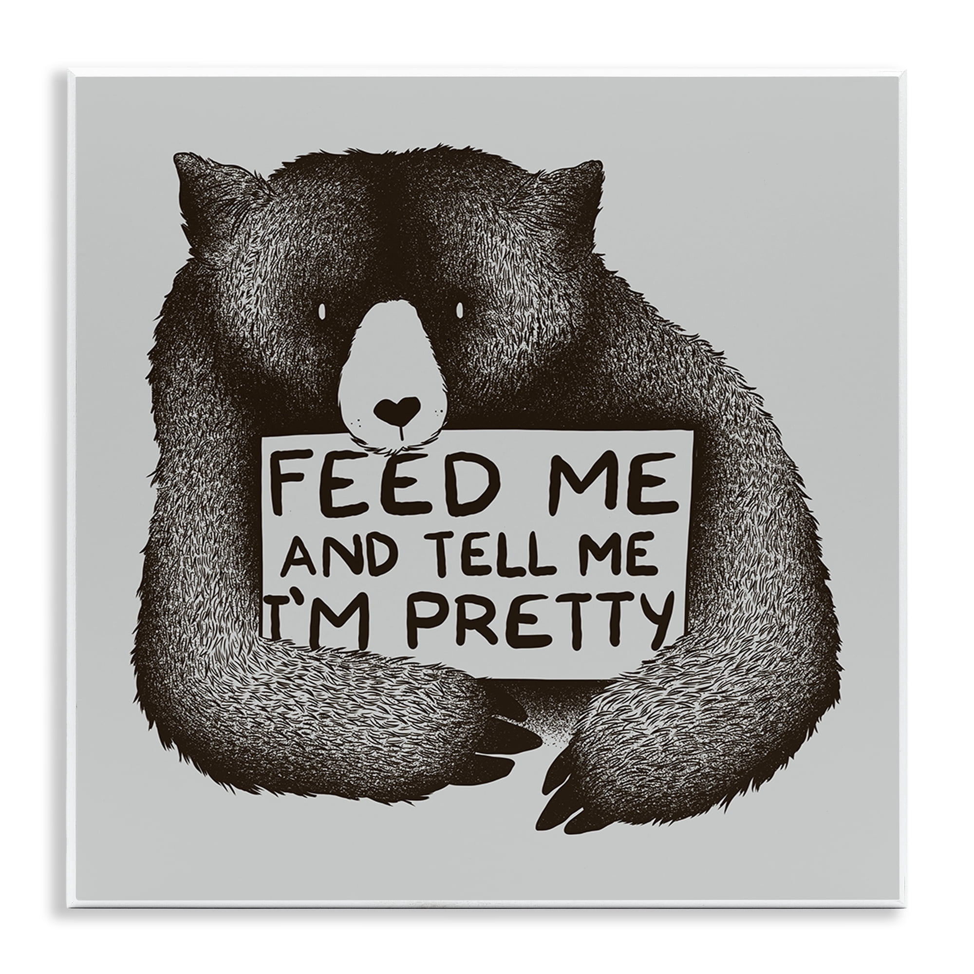 Stupell Industries Feed & Tell Me I'm Pretty Wall Plaque Art, design by Tobe Fonseca