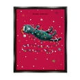 thumbnail image 1 of Stupell Industries Feline Festive Christmas Cat Holiday Painting Black Floater Framed Art Print Wall Art, 1 of 6